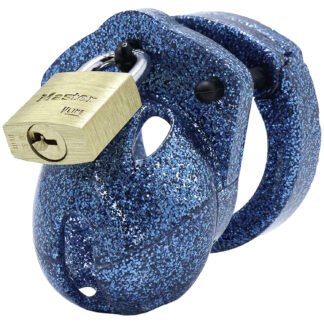 CB-X Mini-Me Glitter Chastity Penis Cage Kit - Blue