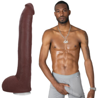 Doc Johnson Signature Penises Hollywood Cash Dildo 11.5 Inch - Brown