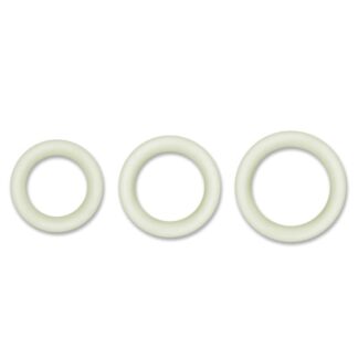 Firefly Halo Glow in the Dark Cock Ring - Clear - Medium - 55mm